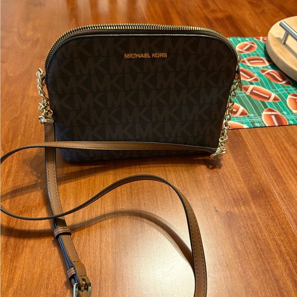 Michael Kors Dark Brown Crossbody Bag - Picture 1 of 2